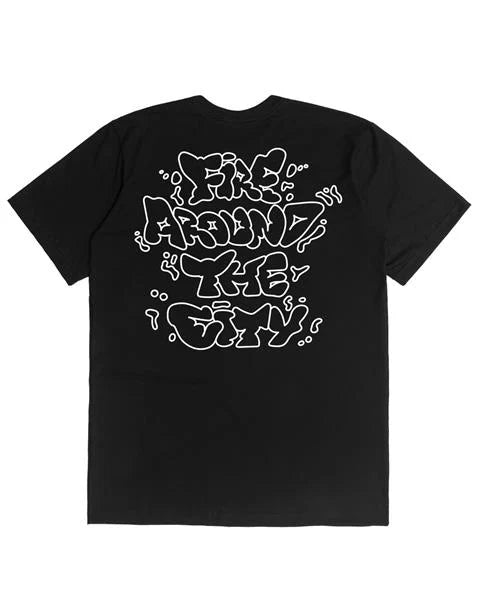 Camiseta Básica Fire Around The City Graff